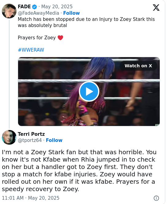 Zoey Stark’s RAW Injury Shocks WWE Universe