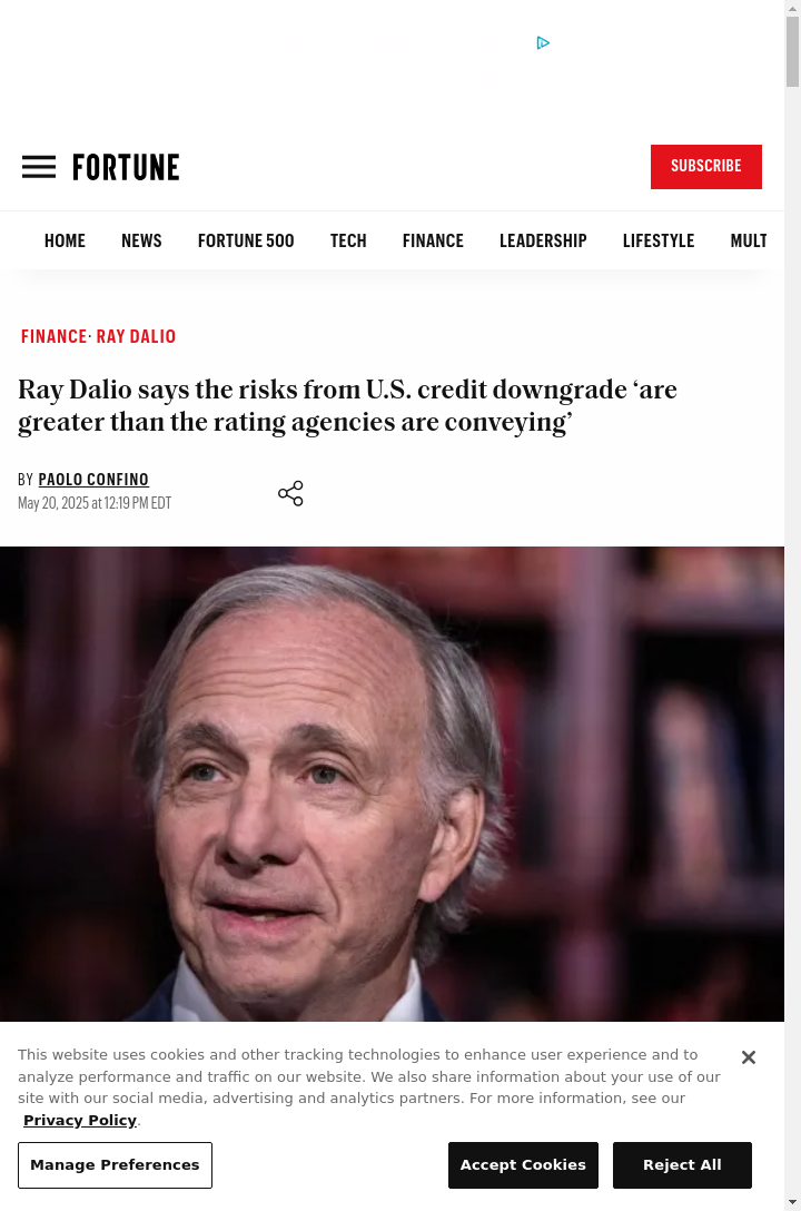 Why Ray Dalio's Not Chilling on US Debt