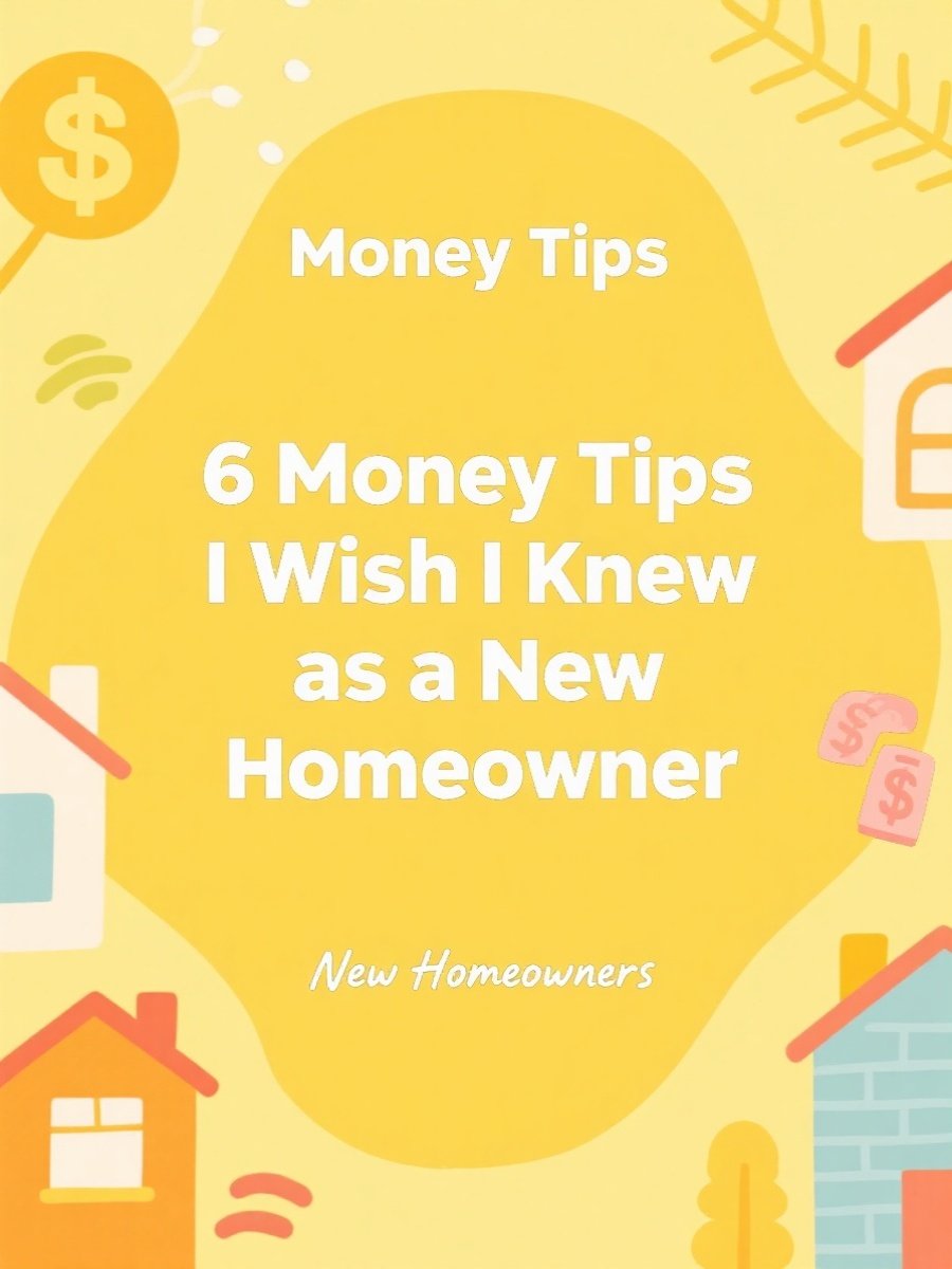 6 Money Tips I Wish I Knew as a New Homeowner