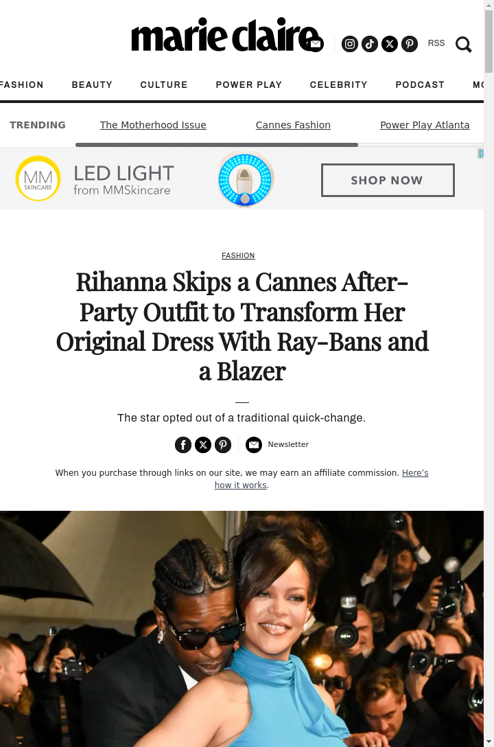 Rihanna’s After-Party Switch-Up