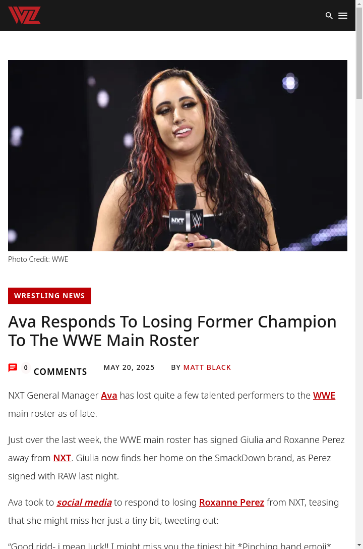 Ava & Roxanne: Farewell Banter Lights Up NXT