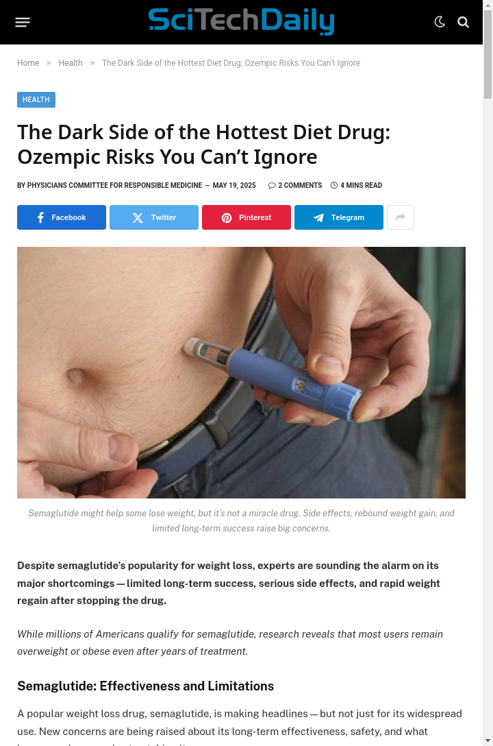 Ozempic’s Weight Loss Hype—But at What Cost?