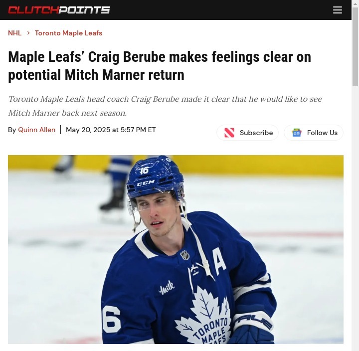 Berube Backs Magic Mitch: Will He Stay?