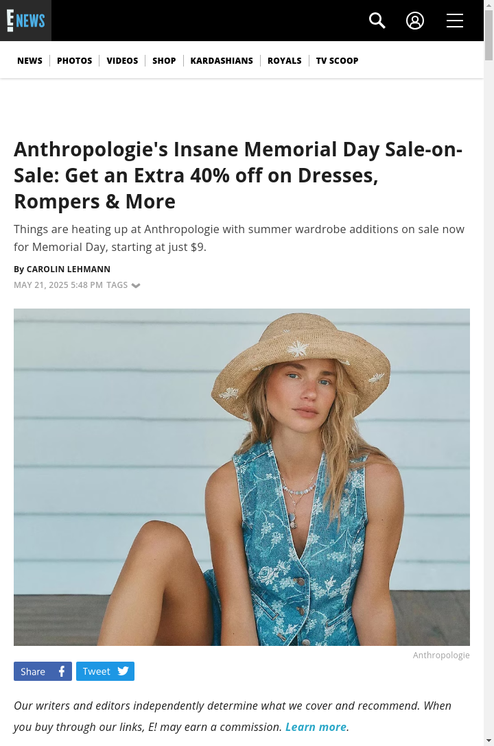 Anthro’s 40% Off Sale Is Wild 🔥