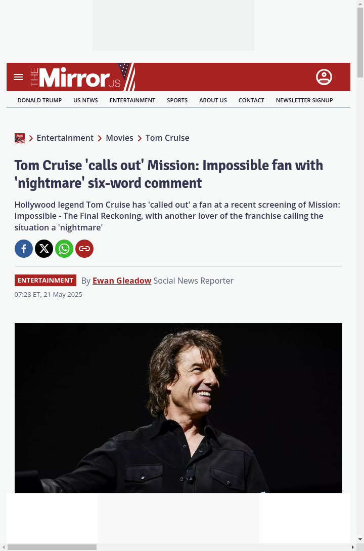 Tom Cruise's Popcorn Callout 🍿