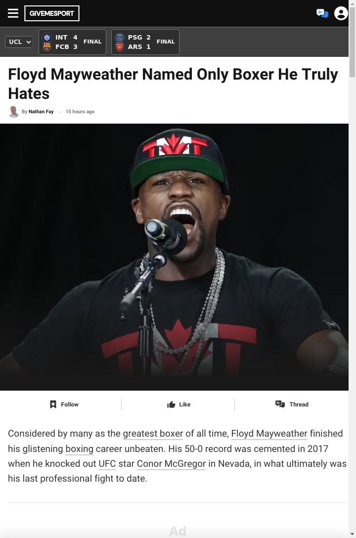 Mayweather’s Real Rival: The Golden Boy