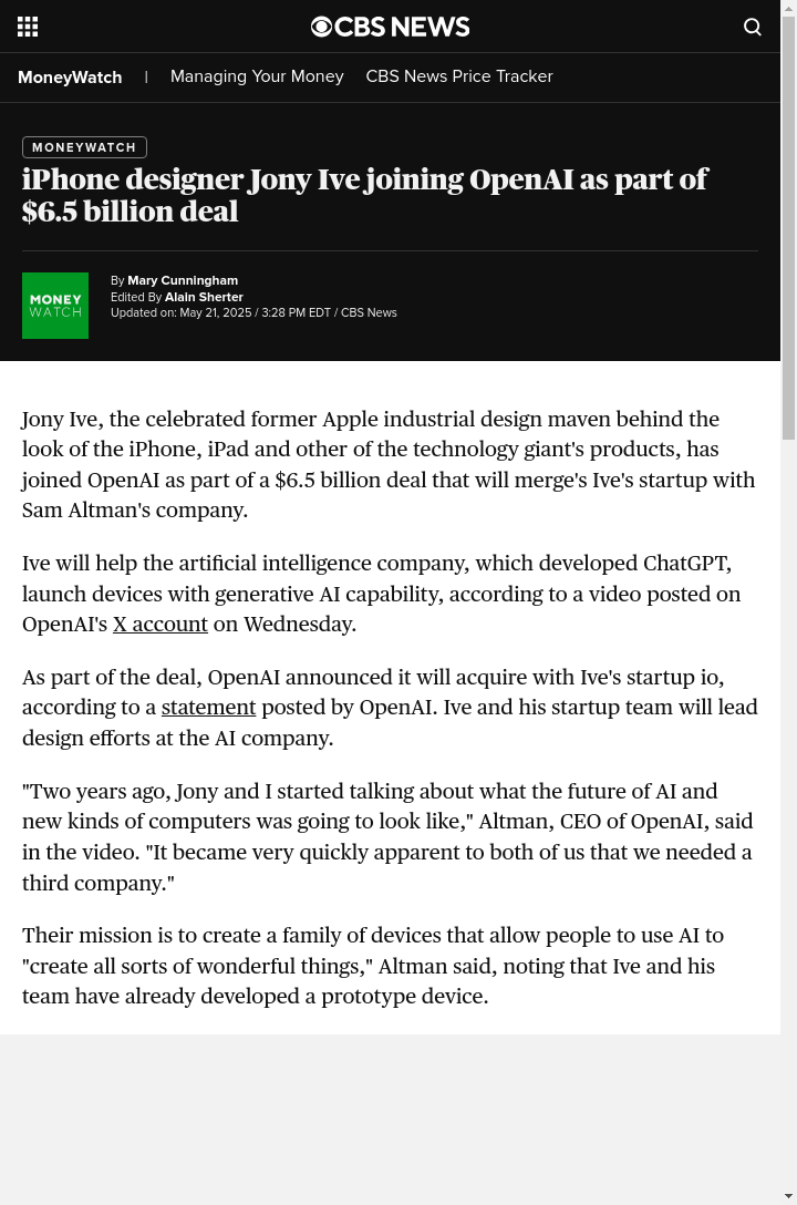Jony Ive’s Next Big Move: AI Devices?