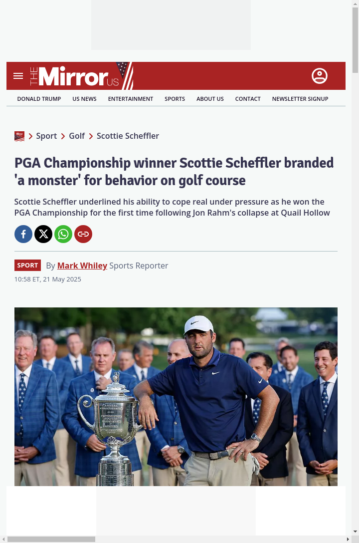 Scheffler: Calm on Top, Monster Inside?