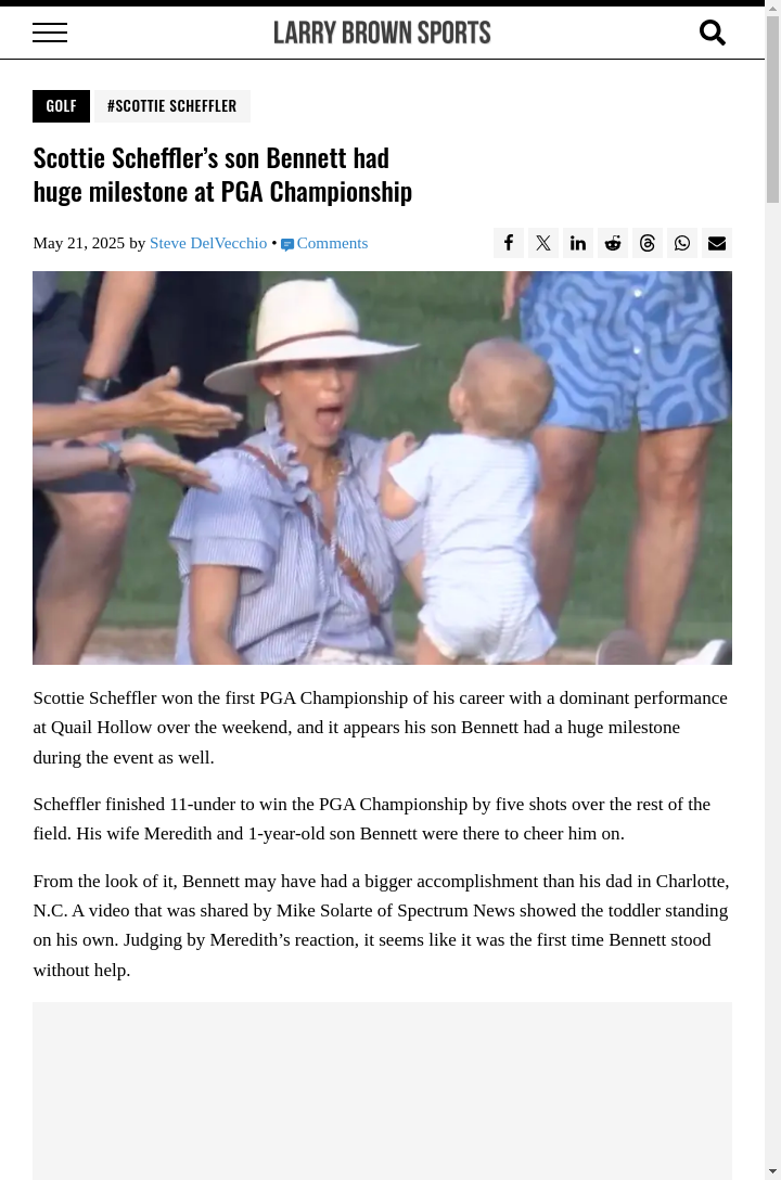 Scheffler’s Big Win & Baby Bennett’s First Stand!
