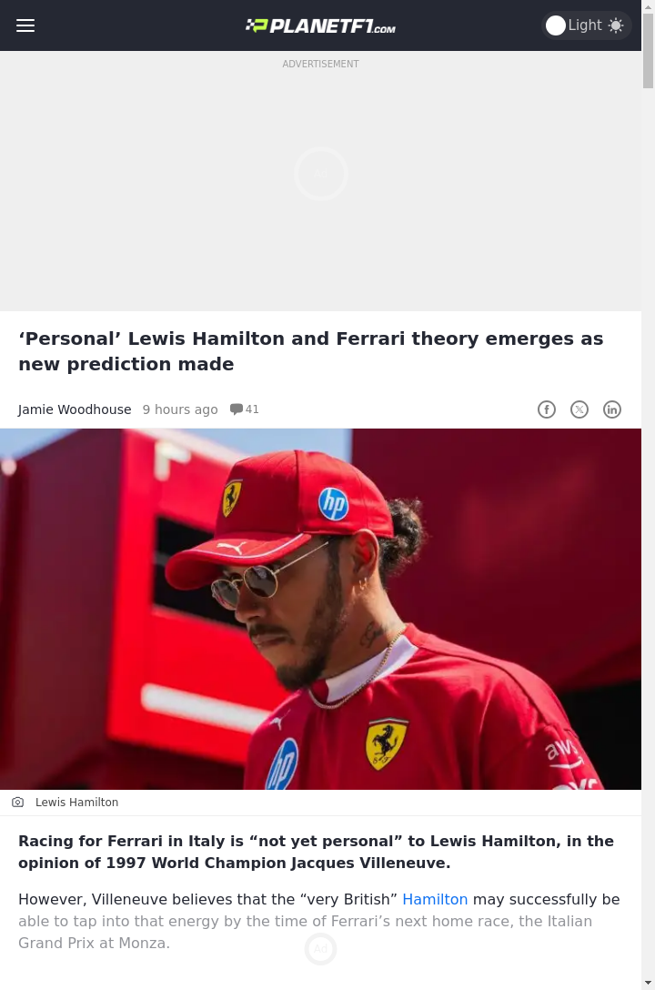 Is Monza When Sir Lewis Goes Full Tifosi?