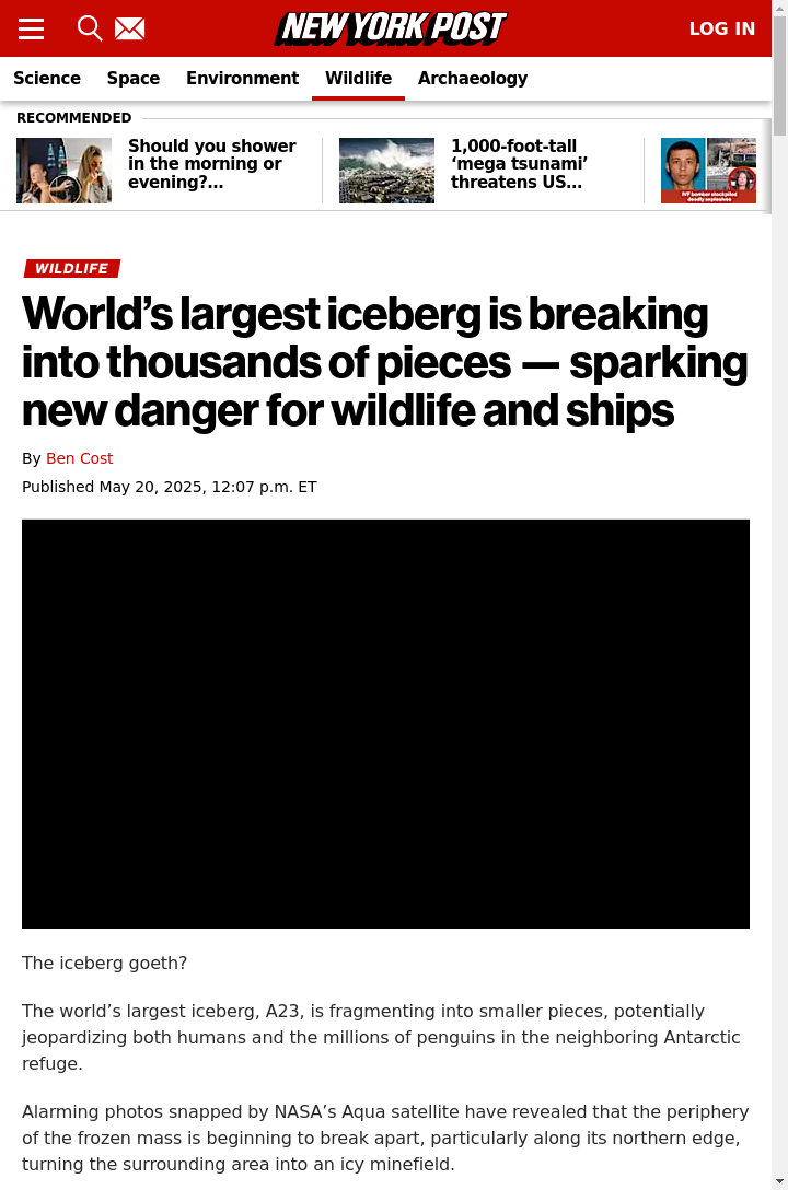 Mega Iceberg Breakup Drama!