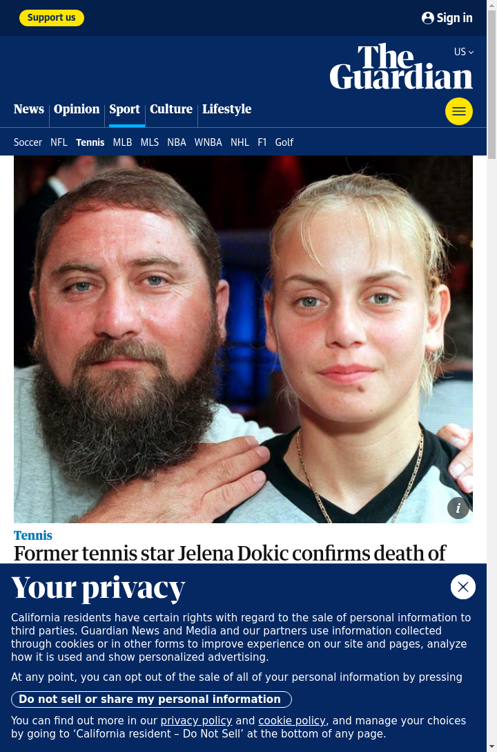 Jelena Dokic Faces Tough Goodbye