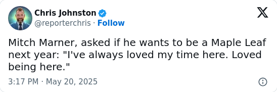 Is Magic Mitch Leaving Leafs Nation?