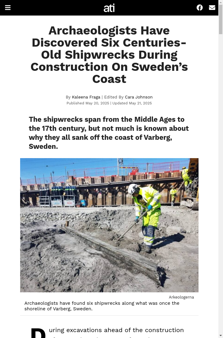 Six Shipwrecks Found Under Swedish Mud!