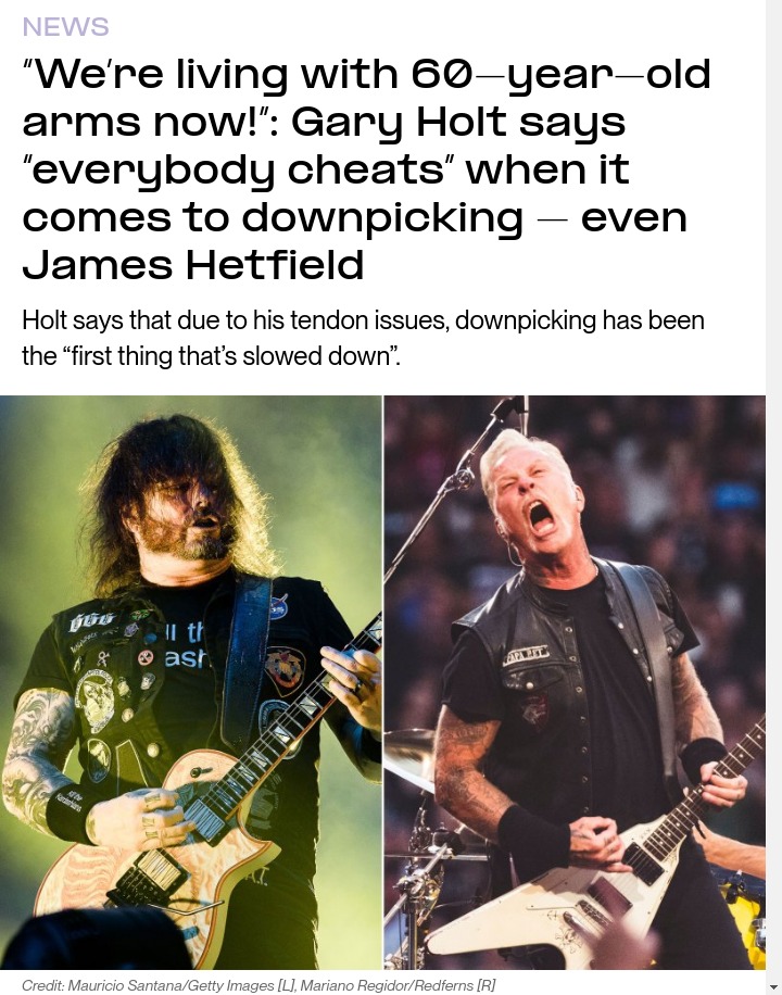 Did Hetfield Really Cheat Downpicking? 🤔