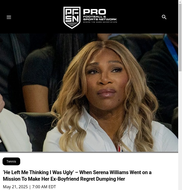 Serena Slam Fueled by Heartbreak?