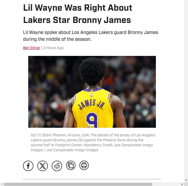Lil Wayne Called Bronny’s G League Rise