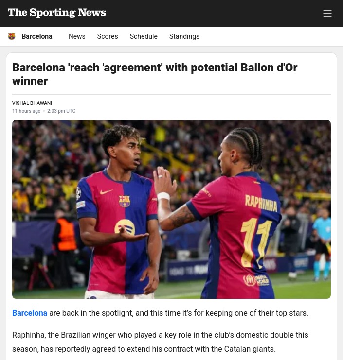 Raphinha’s New Deal: Ballon d'Or Buzz?