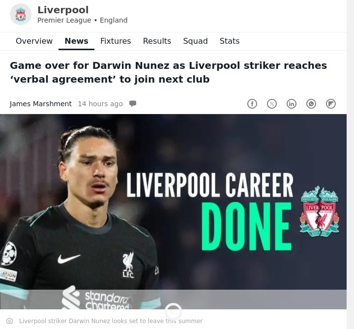Nunez to Atleti: End of an Era at Anfield?