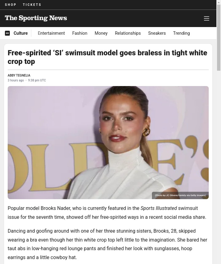 Brooks Nader’s Braless TikTok Sparks Debate 😲