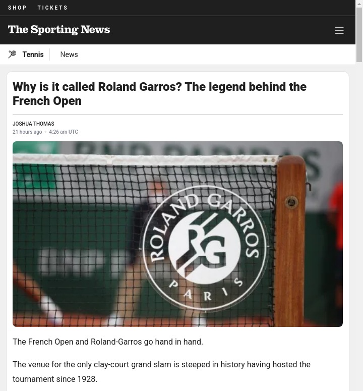 Roland Garros: More Than Just Clay