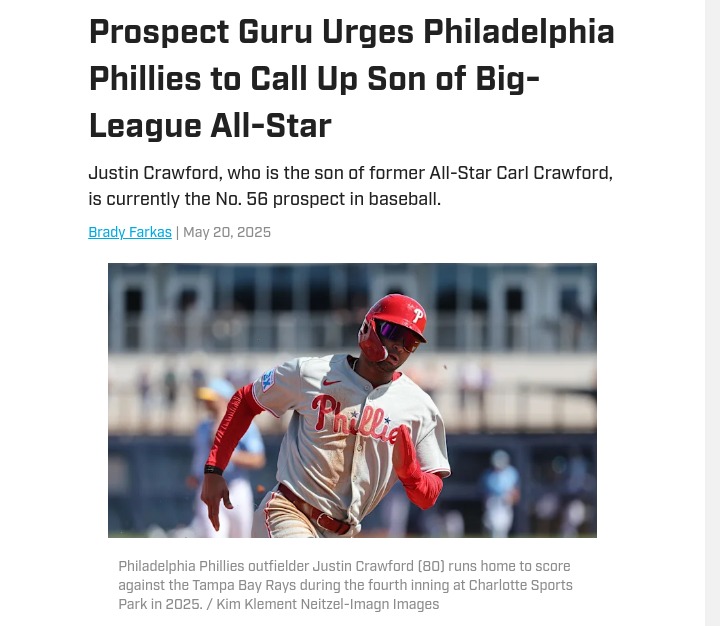 Should the Phillies Unleash Young Crawford?