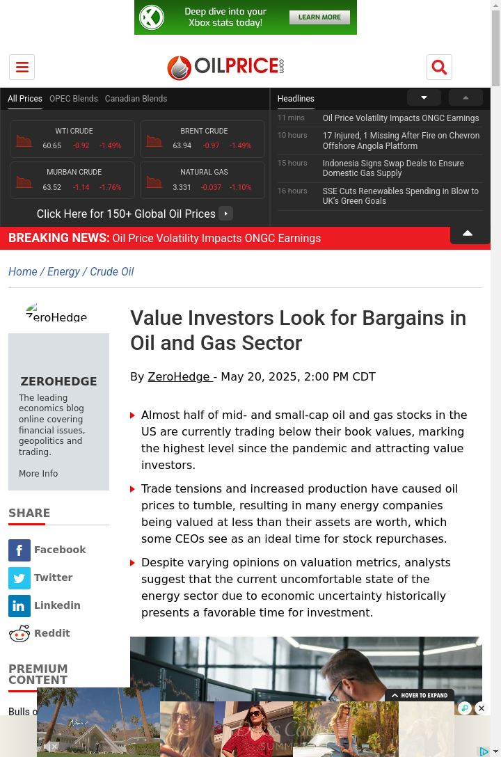 Oil Stocks: Bargain Bin or Hidden Gem?