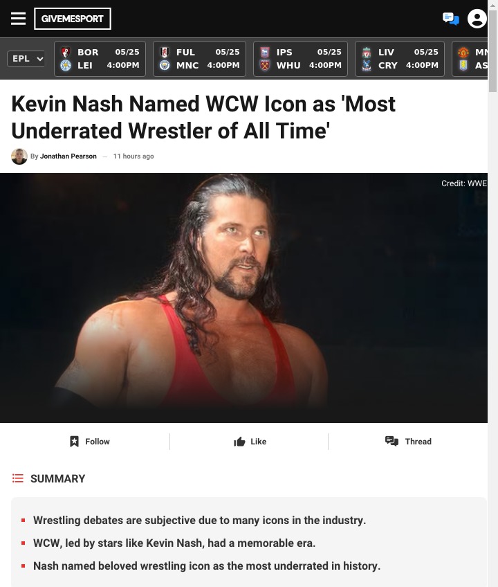 Big Sexy Picks Most Underrated WCW Star