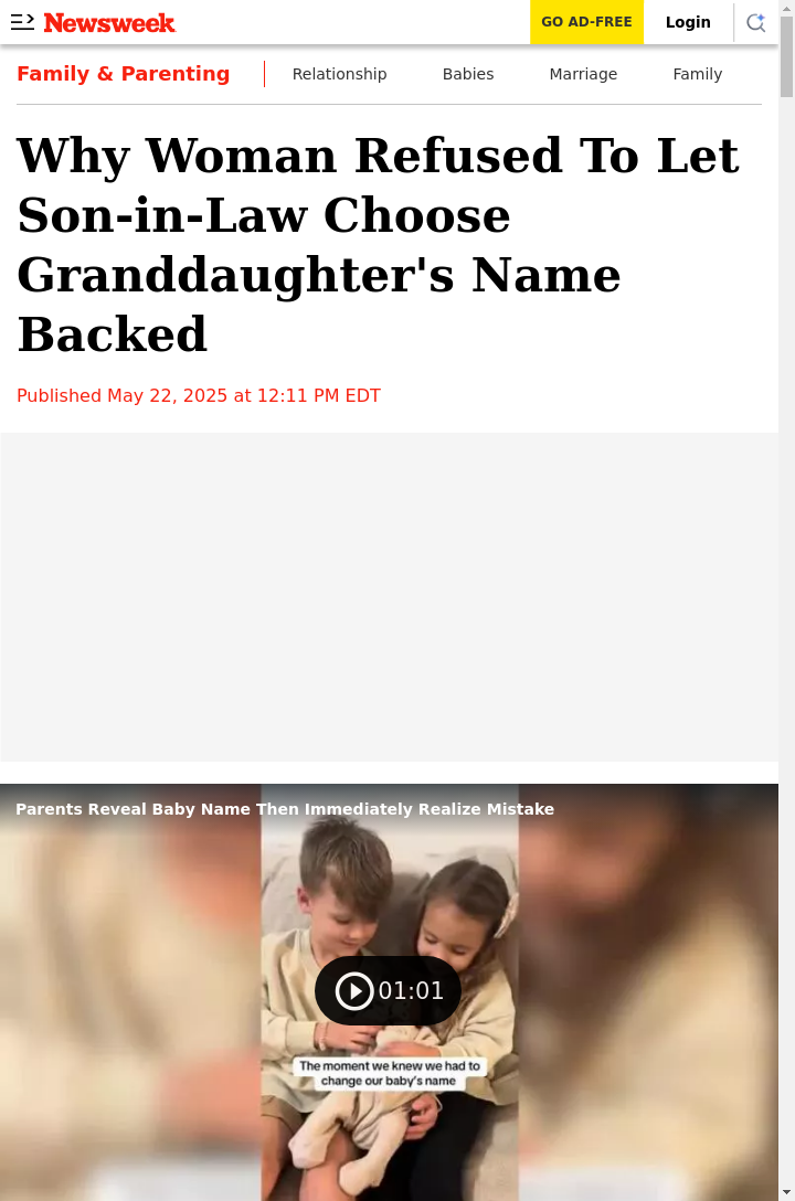 Grandma Blocks Wild Baby Name Drama