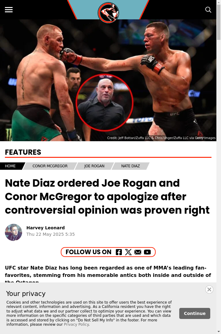 Nate Diaz Calls Out Rogan & McGregor
