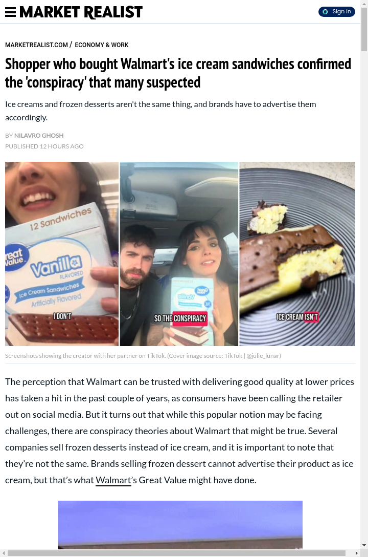 Walmart Ice Cream Sandwiches Won't Melt?!