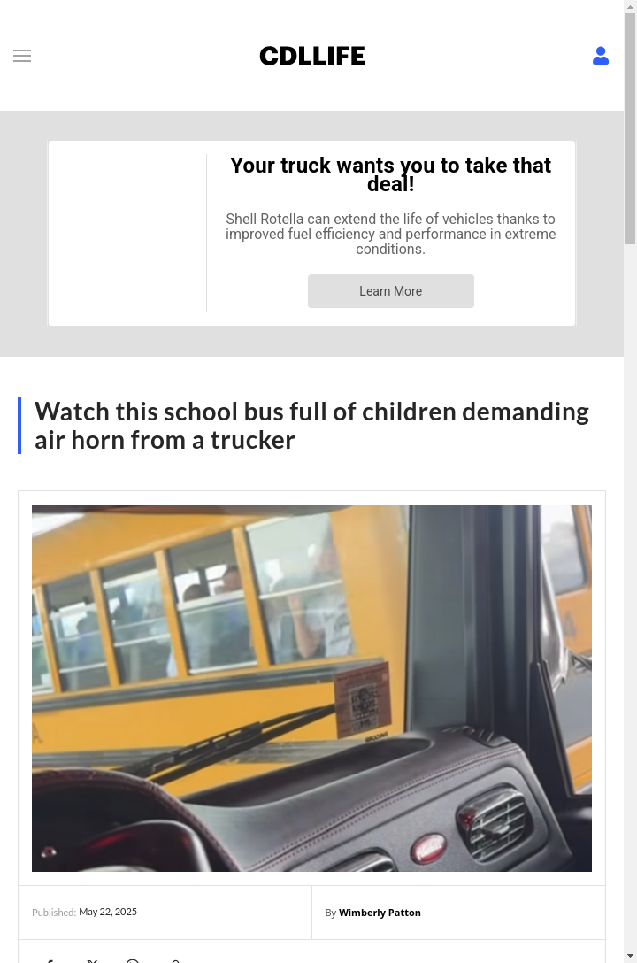 Kids Get Trucker to Blast Air Horn!