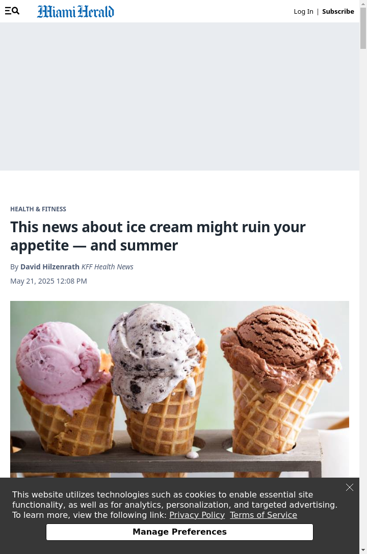 Ice Cream That Won’t Melt? How horrible!