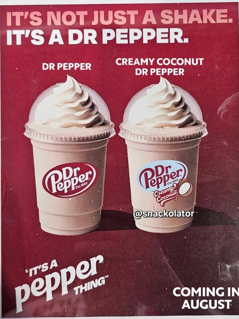 NEW! GO for it! Dr Pepper Shake x 2 ! 