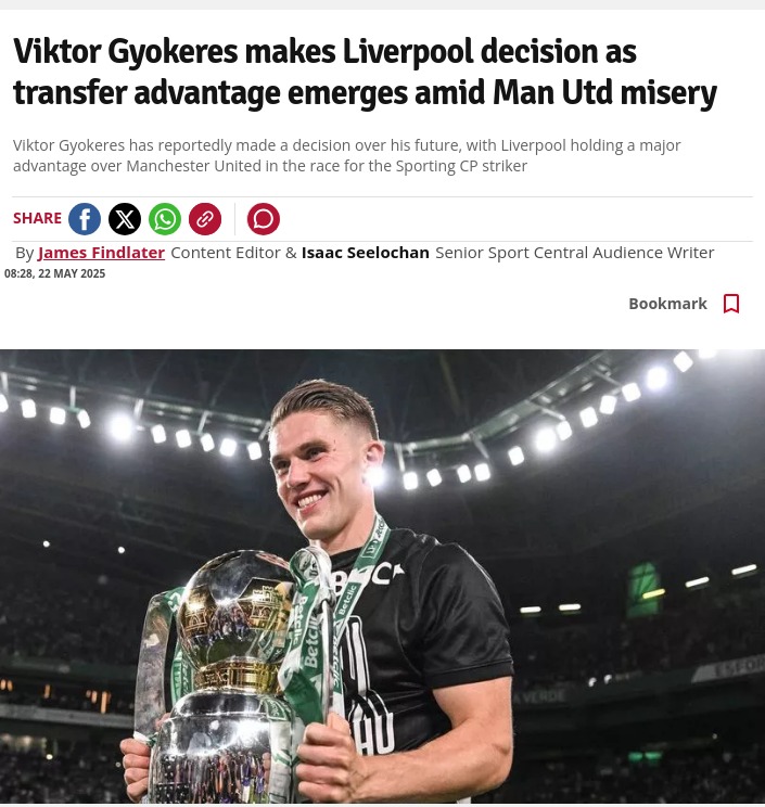 Gyokeres to Anfield? Reds Steal March on Rivals