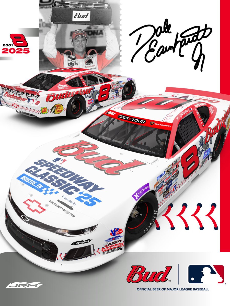Dale Jr’s No. 8 Throwback: Bud & Glory