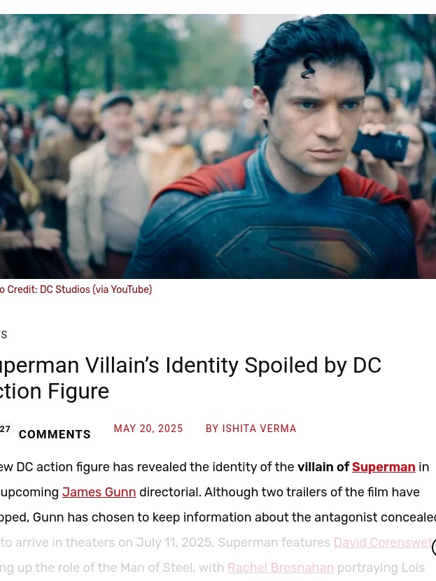 Did DC Just Spoil Superman’s Villain? 🤔
