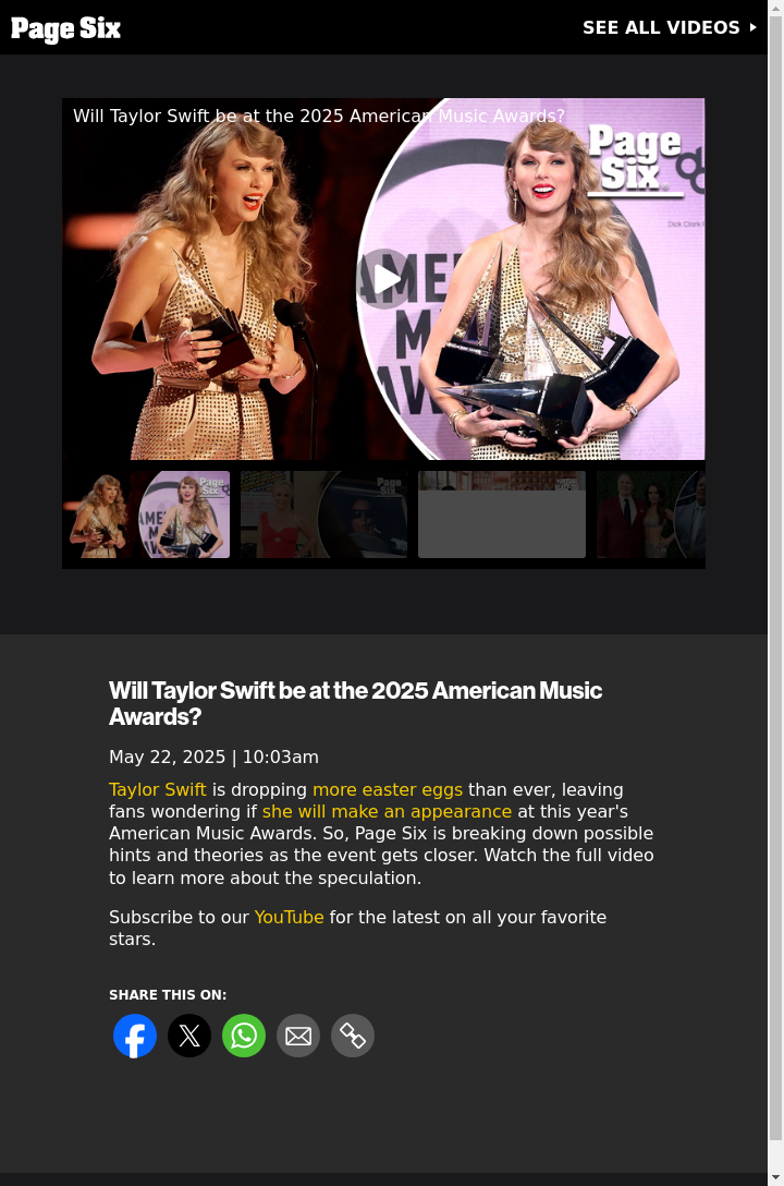 Taylor’s AMAs Appearance? Easter Eggs Everywhere 🕵️‍♀️