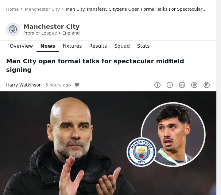 Cityzens Eye Reijnders Amid Midfield Shake-Up