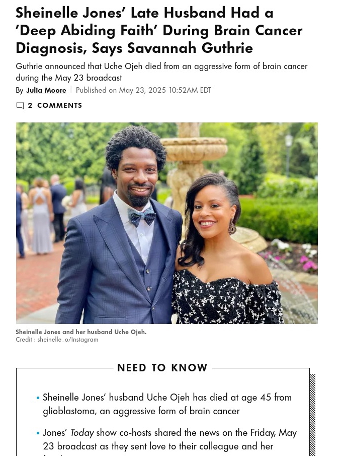 Sheinelle Jones’ Husband’s Inspiring Faith