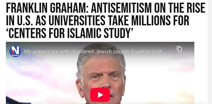 Franklin Graham’s Take on Campus Antisemitism
