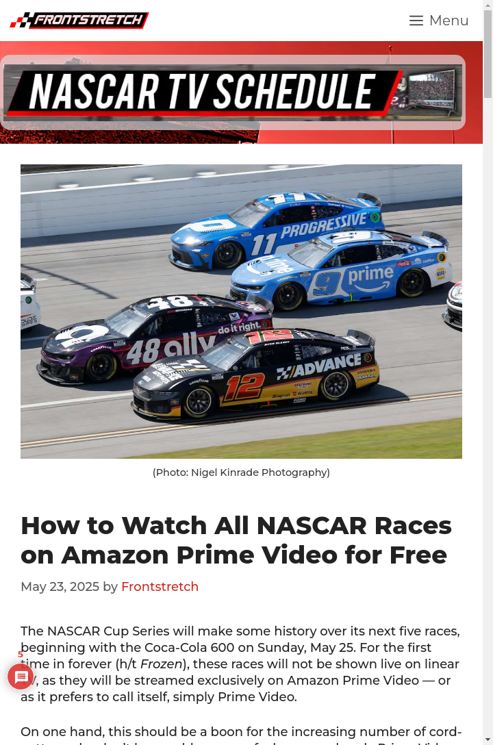 Prime Video’s NASCAR Move: Game Changer?