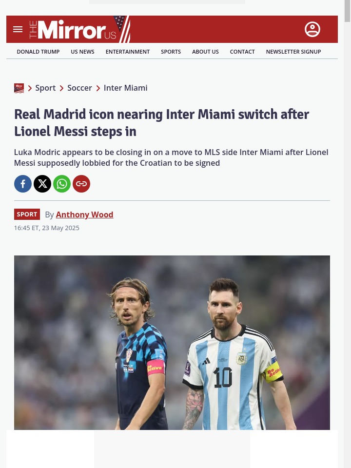 Modric to Miami: Messi’s Masterstroke?