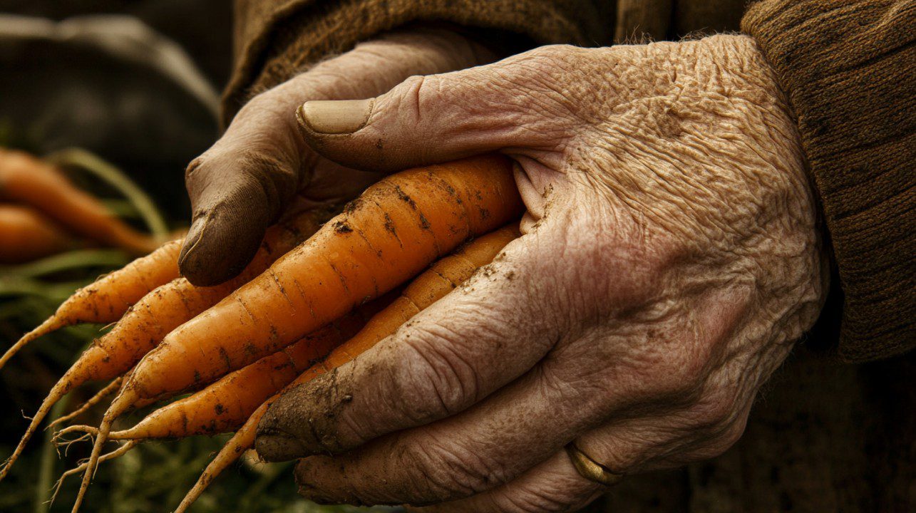 digging up my first carrot: memories and modern gardening