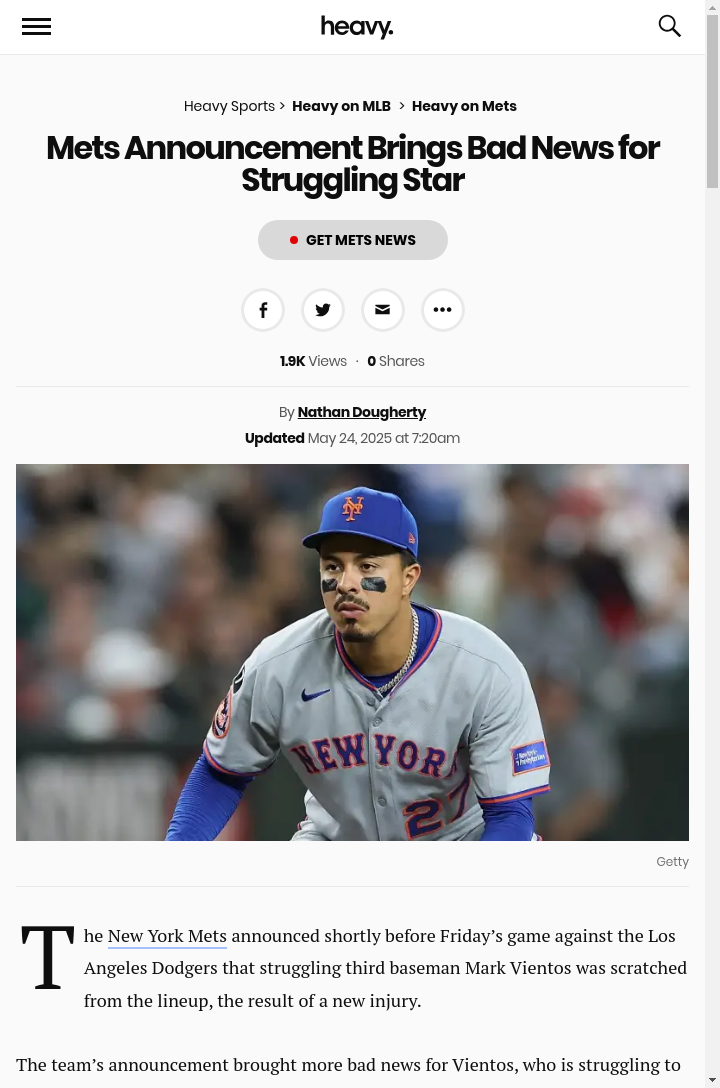 Vientos Benched: Is Baty Taking Over 3B?