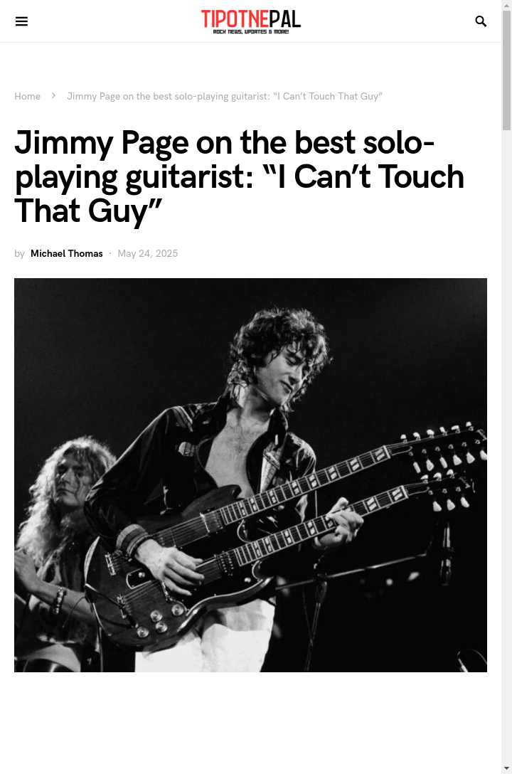 Page Bows to Blackmore?! 🎸
