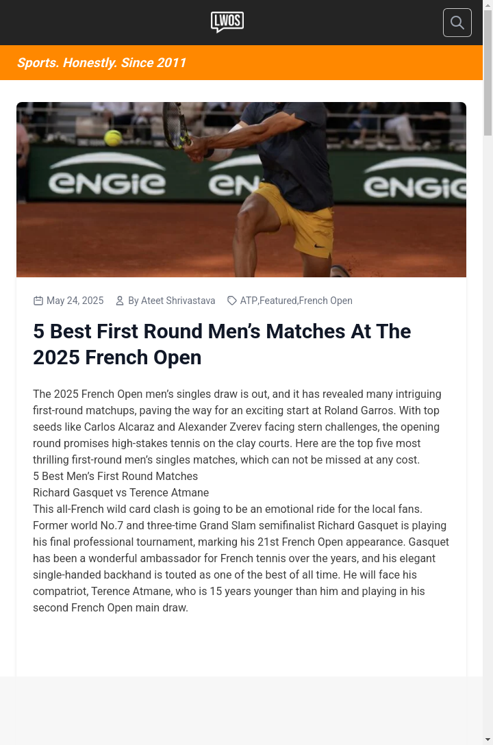 Gasquet’s Last Dance at Roland Garros?
