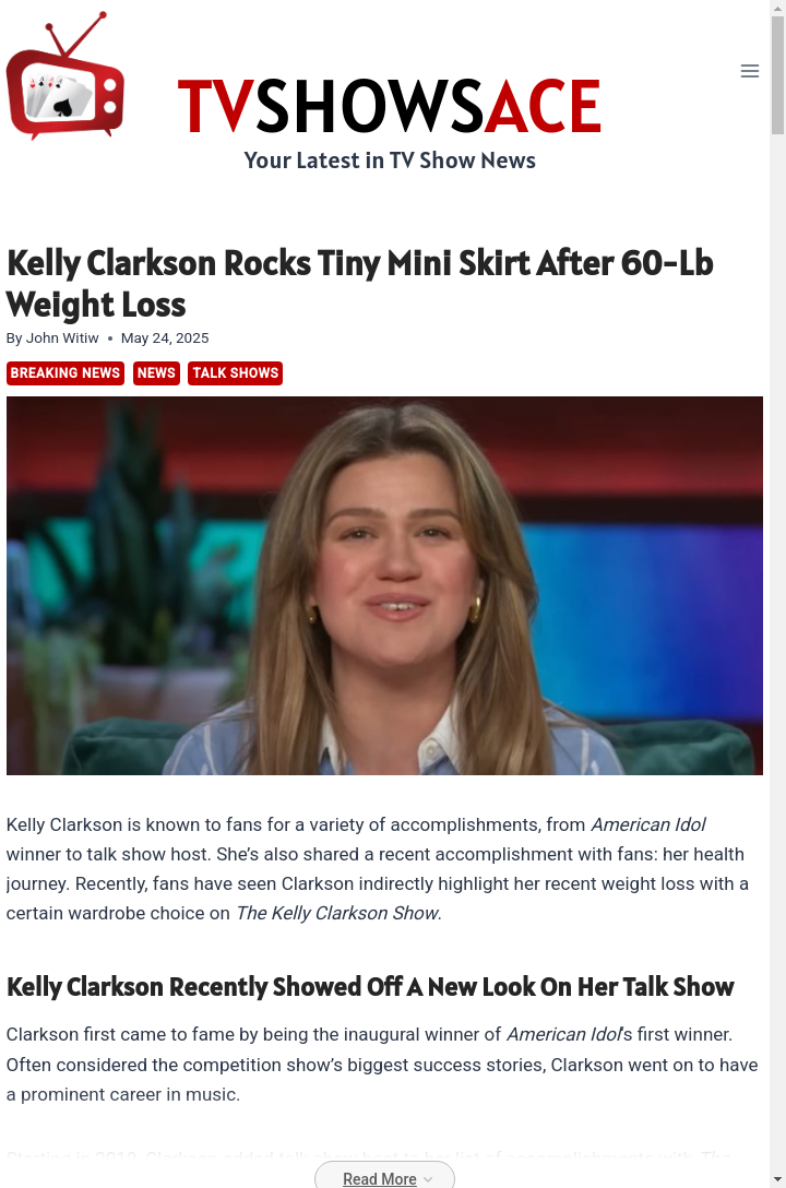 Kelly Clarkson’s Mini Skirt Moment 🔥