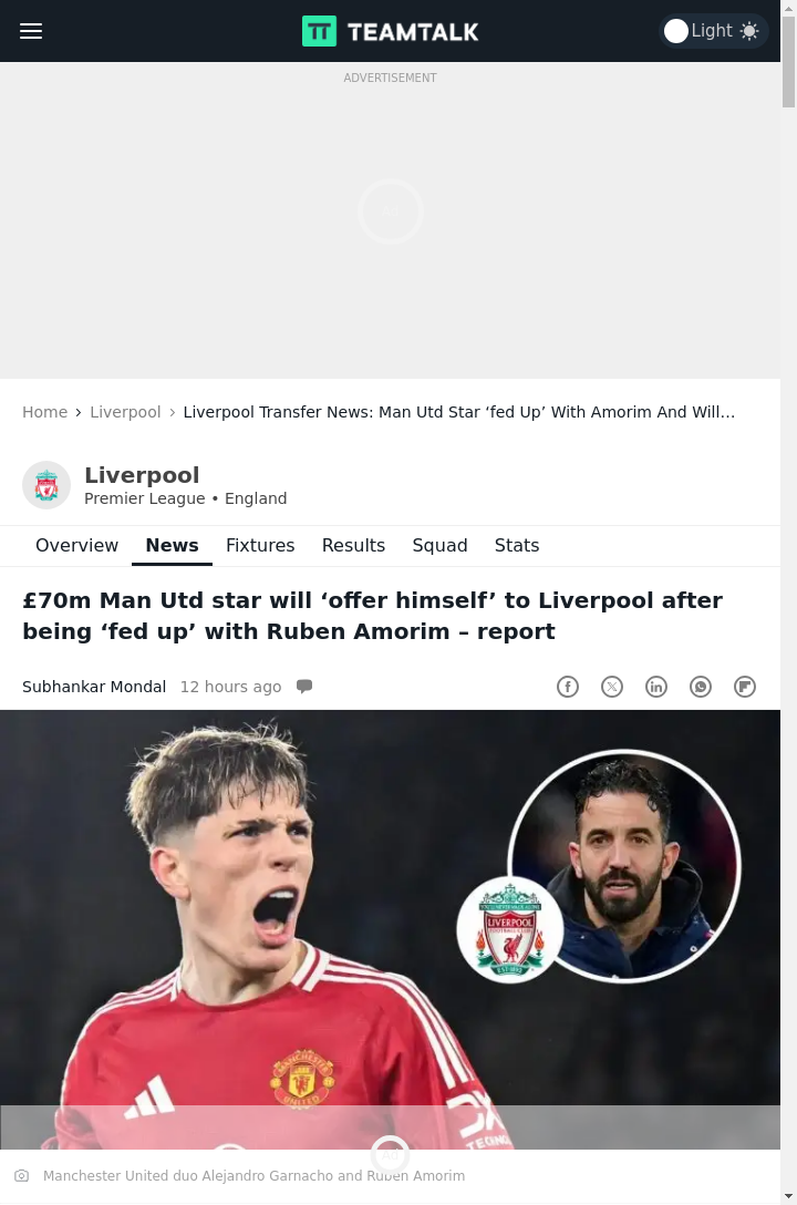 Garnacho to Anfield? Red Hot Rumor!