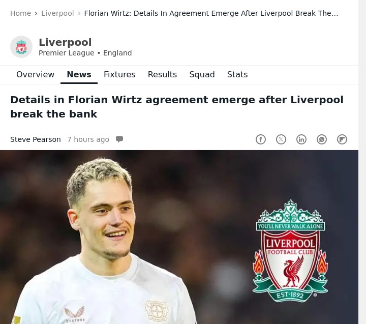 Wirtz to Anfield: Record Deal Incoming?